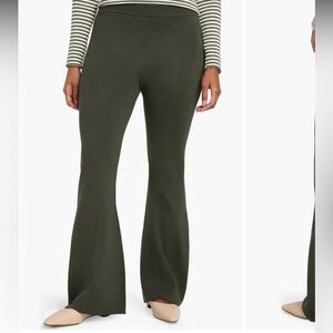 Splendid x Cella Jane Sweater Knit Flare Pants in Caviar sz Sm